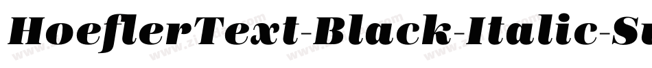 HoeflerText-Black-Italic-Sw-SC字体转换