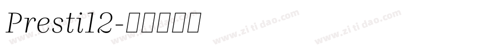 Presti12字体转换