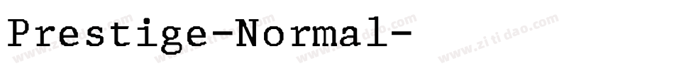 Prestige-Normal字体转换