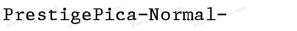 PrestigePica-Normal字体转换