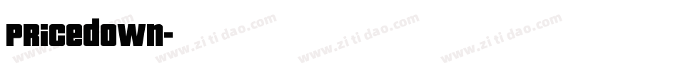 Pricedown字体转换