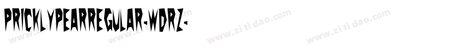 PricklyPearRegular-wDRz字体转换