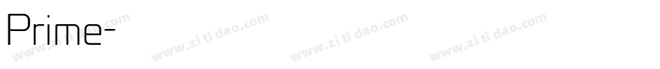 Prime字体转换