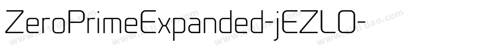 ZeroPrimeExpanded-jEZLO字体转换