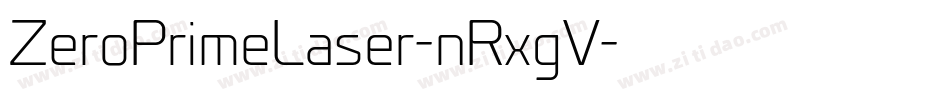 ZeroPrimeLaser-nRxgV字体转换