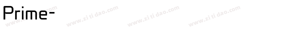 Prime字体转换