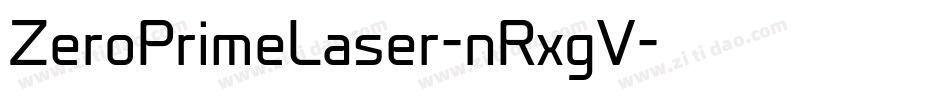 ZeroPrimeLaser-nRxgV字体转换