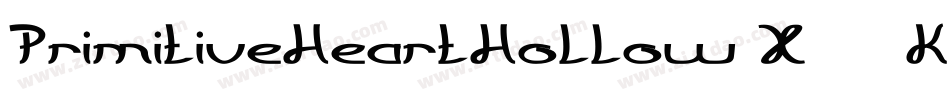 PrimitiveHeartHollow-X343K字体转换 PrimitiveHeartHollow-X343K字体转换