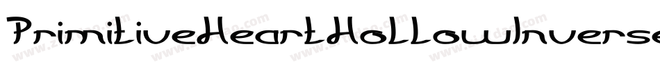 PrimitiveHeartHollowInverse-gxjx6字体转换