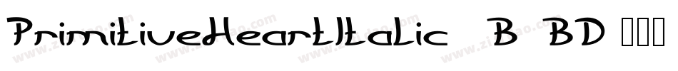 PrimitiveHeartItalic-4B3BD字体转换
