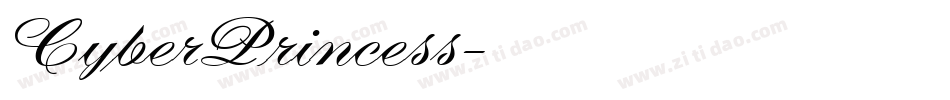 CyberPrincess字体转换