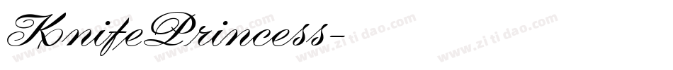 KnifePrincess字体转换