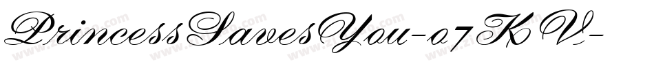 PrincessSavesYou-o7KV字体转换