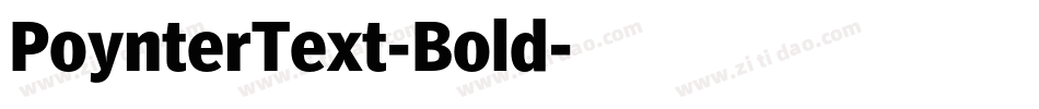 PoynterText-Bold字体转换