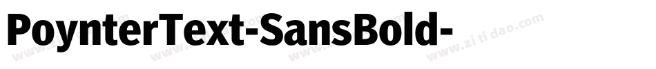PoynterText-SansBold字体转换