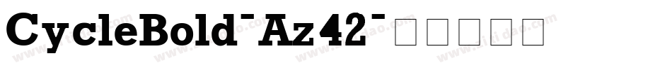 CycleBold-Az42字体转换