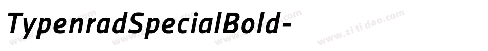 TypenradSpecialBold字体转换