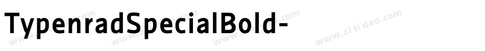 TypenradSpecialBold字体转换