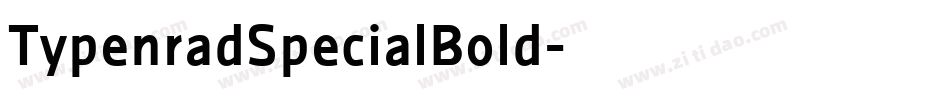 TypenradSpecialBold字体转换