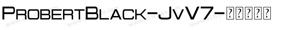 ProbertBlack-JvV7字体转换
