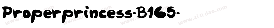 Properprincess-B165字体转换