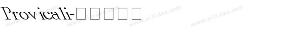 Provicali字体转换