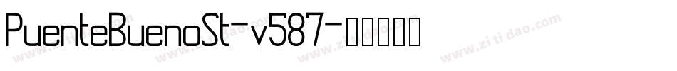 PuenteBuenoSt-v587字体转换