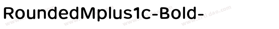 RoundedMplus1c-Bold字体转换