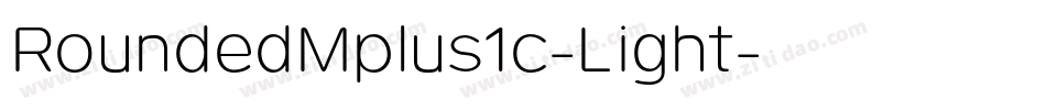 RoundedMplus1c-Light字体转换