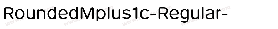 RoundedMplus1c-Regular字体转换