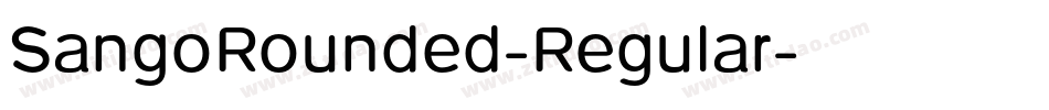 SangoRounded-Regular字体转换