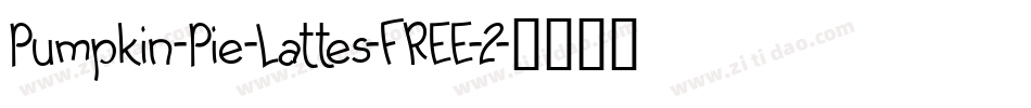 Pumpkin-Pie-Lattes-FREE-2字体转换