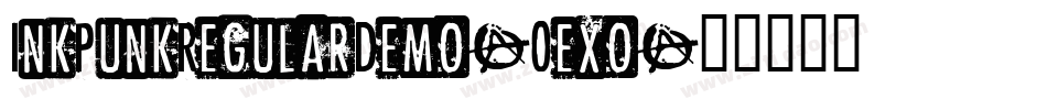 InkPunkRegularDemo-0exo字体转换