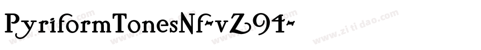 PyriformTonesNf-vZ94字体转换