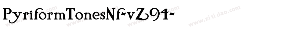 PyriformTonesNf-vZ94字体转换