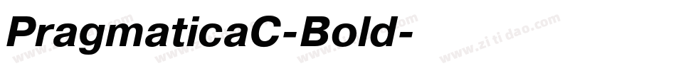 PragmaticaC-Bold字体转换