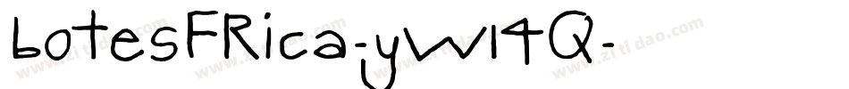 BotesFrica-yw14q字体转换