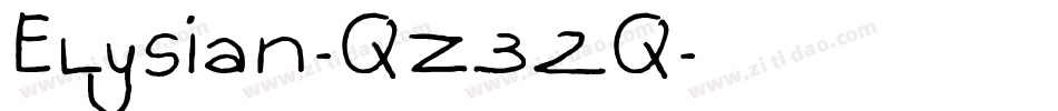 Elysian-qZ32q字体转换