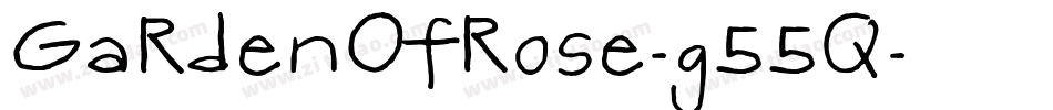 GardenOfRose-g55q字体转换
