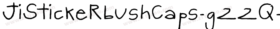 JiStickerbushCaps-g22q字体转换