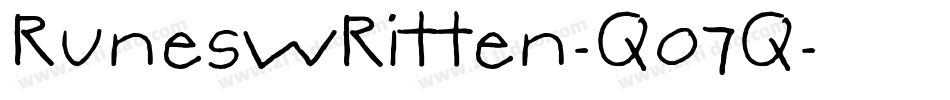 Runeswritten-q07q字体转换