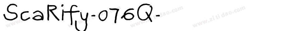 Scarify-o76q字体转换