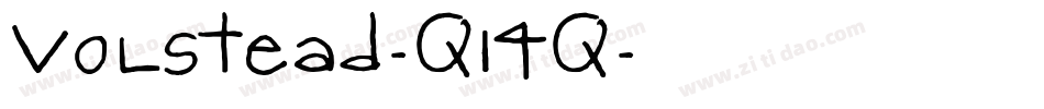 Volstead-q14q字体转换