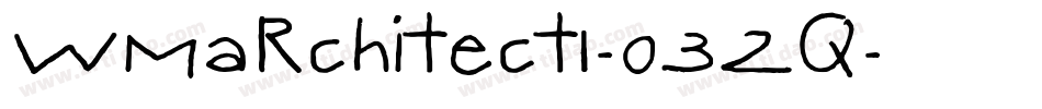 Wmarchitect1-o32q字体转换