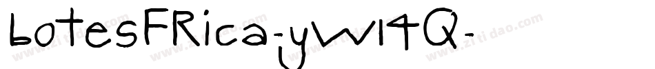 BotesFrica-yw14q字体转换