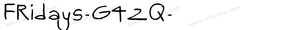 Fridays-G42q字体转换