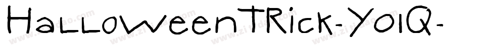HalloweenTrick-Y01q字体转换