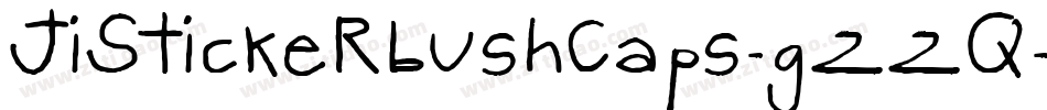JiStickerbushCaps-g22q字体转换