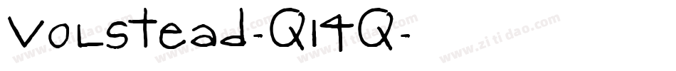 Volstead-q14q字体转换