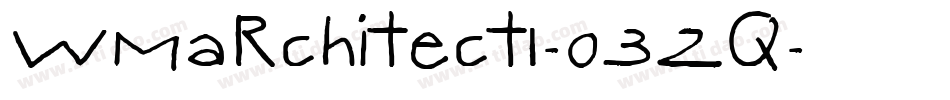 Wmarchitect1-o32q字体转换